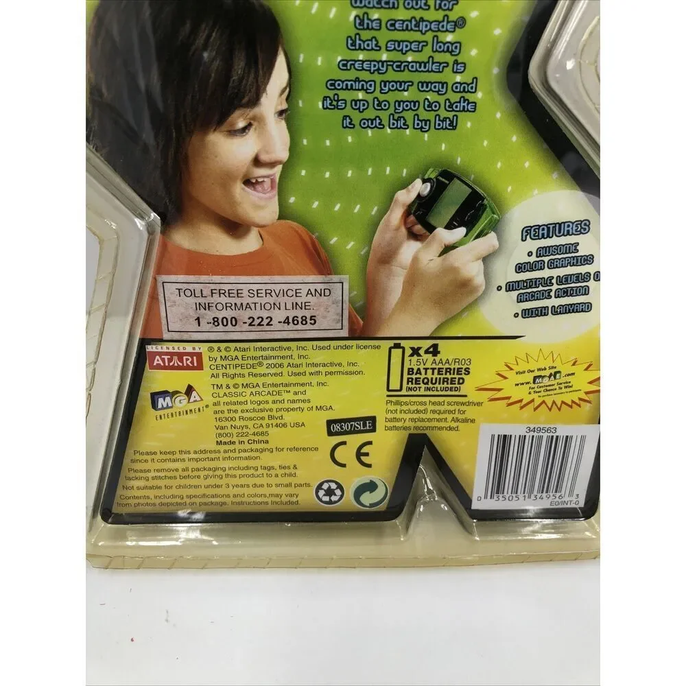 MGA Games Color FX Classic Arcade Asteroids New Sealed 2006 Electronic Hand Held